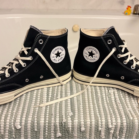 Converse OG Chuck Taylor’s Black and White High-Top Sz 11 Men’s Chuck 70 - Picture 2 of 11